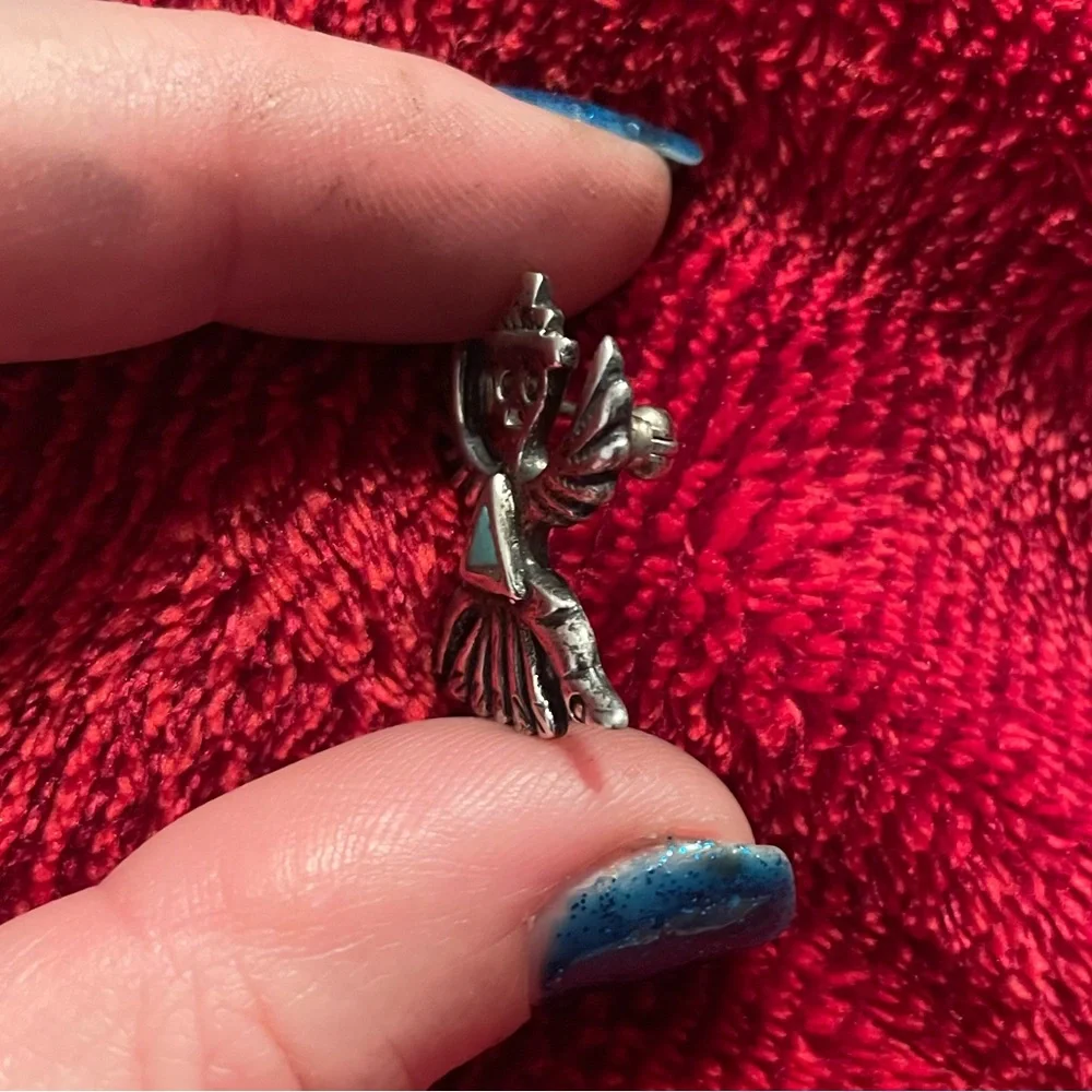 Vintage Zuni Native American Knifewing Pin Brooch
